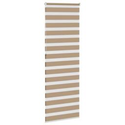 Berkfield Home Zebra Blind Sand Brown 70x230 cm Fabric Width 65.9 cm Polyester - thumbnail 4