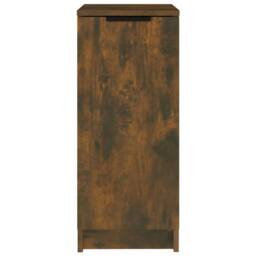 Berkfield Home Shoe Cabinet Smoked Oak 30x35x70 cm Engineered Wood in Brown - Size: 30 x 35 x 70 cm - thumbnail 5