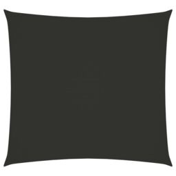 Berkfield Home Sunshade Sail Oxford Fabric Square 5x5 m Anthracite in Black - thumbnail 1