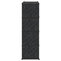 Berkfield Home Modular Cabinet 9 Compartments 37x115x150 cm Black & White - Size: 37 x 115 x 150 cm - thumbnail 5