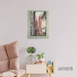 "Artery8 Trinity Church & Wall Street Elmer Canvas Wall Art Print - Size: W12"" x H16""" - thumbnail 3