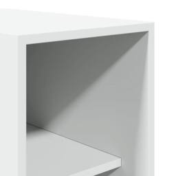 Berkfield Home Wardrobe White 30x50x200 cm Engineered Wood - Size: 30 x 50 x 200 cm - thumbnail 7