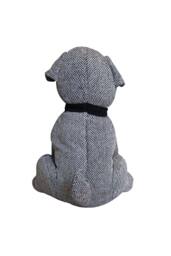 Essentials Herringbone Dog Novelty Door Stop in Grey - thumbnail 3