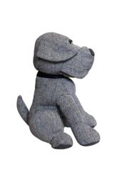 Essentials Herringbone Dog Novelty Door Stop in Grey - thumbnail 2
