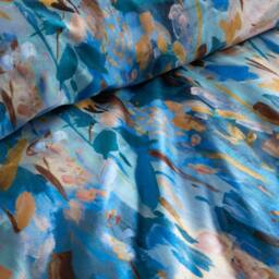 Portfolio Home Daphne Floral Duvet Cover Quilt Set With Pillowcase Bedding in Blue - Size: Single - thumbnail 3
