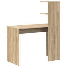 Berkfield Home Sonoma Oak Writing Desk Sonoma oak Particle board Standard in Brown - thumbnail 6