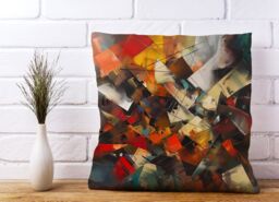 Warren Reed - Designer Dynamic Chaos: Energy Unleashed Cushions - Size: 45 cm x 45 cm - thumbnail 2
