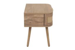 Birlea Rattan Bedside Cabinet 1 Drawer Sark Nightstand Side Table in Beige - thumbnail 9