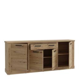 Wyld Haus Seoul Artisan Oak 4 Door 2 Drawer Sideboard in Natural - thumbnail 4