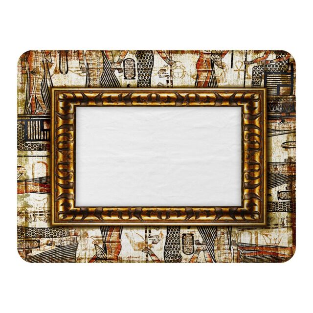 Benjamin Tate Design Rustic Egyptian Frame Blanket in Natural - Size: 120 cm x 150 cm - image 1