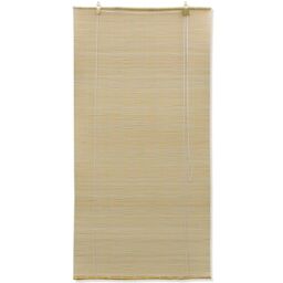 Berkfield Home Natural Bamboo Roller Blinds 120 x 220 cm in Beige - thumbnail 2
