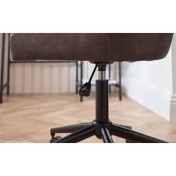 Cheshire Executive Lochlan Office Chair in Brown Faux Leather - thumbnail 8