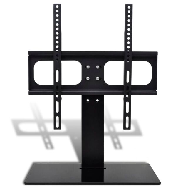 Berkfield Home Pedestal TV Stand for 26-42 Inch Screen Max VESA 400x400 mm 30kg in Black - image 1
