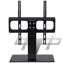 Berkfield Home Pedestal TV Stand for 26-42 Inch Screen Max VESA 400x400 mm 30kg in Black - thumbnail 5