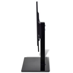 Berkfield Home Pedestal TV Stand for 26-42 Inch Screen Max VESA 400x400 mm 30kg in Black - thumbnail 3