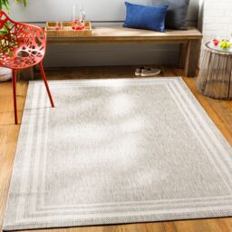Livabliss Eagean Vintage Grey Cream Beige Black Taupe In- & Outdoor Rug in Light Grey - Size: 130 cm x 180 cm - thumbnail 1