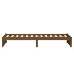Berkfield Home Bed Frame Honey Brown Solid Wood 90x200 cm - thumbnail 6