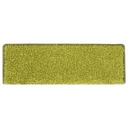 Berkfield Home Carpet Stair Treads 15 pcs 65x21x4 cm Green - Size: Medium - thumbnail 4