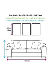 ARTZE Set of 3 Framed Beige & Grey Female Line Art Prints 45cm(W) x 62cm(H) in Light Grey - Size: 45 cm(W) x 62 cm(H) - thumbnail 2