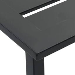 Berkfield Home Practical Bar Stools 4 pcs Black 38x38x80 cm Powder-coated Steel - Size: 38 x 38 x 80 cm - thumbnail 8