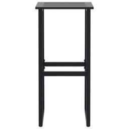 Berkfield Home Practical Bar Stools 4 pcs Black 38x38x80 cm Powder-coated Steel - Size: 38 x 38 x 80 cm - thumbnail 5