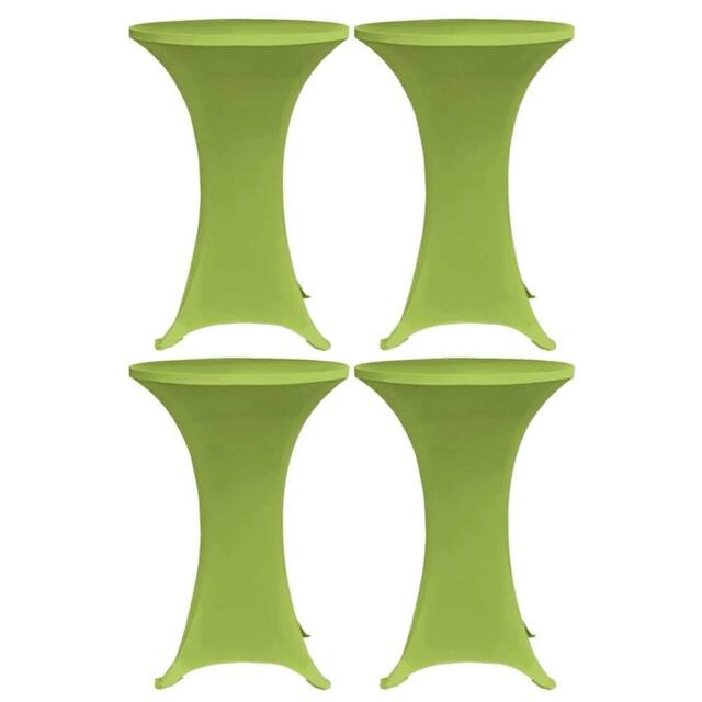 Berkfield Home Stretch Table Cover 4 pcs 70 cm Green - image 1