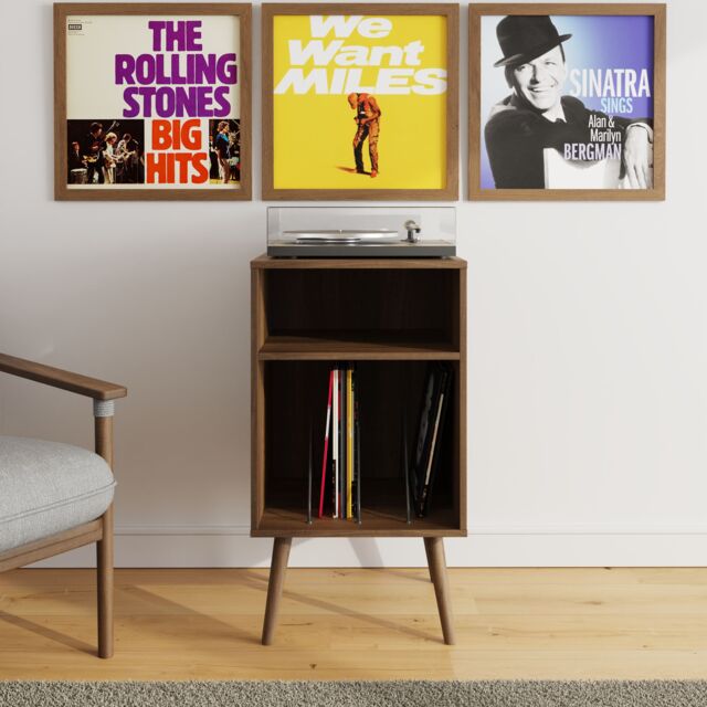 GFW Jaxon Compact Vinyl Turntable Stand in Walnut - image 1