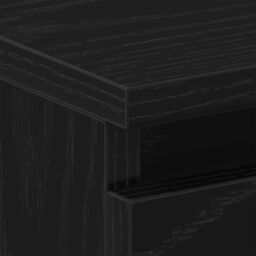 Berkfield Home Black Oak Nightstand 40x30x39 cm Made from Engineered Wood - Size: 40 x 30 x 39 cm - thumbnail 9
