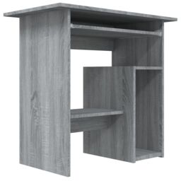 Berkfield Home Desk Grey Sonoma 80x45x74 cm Engineered Wood - Size: 80 x 45 x 74 cm - thumbnail 4