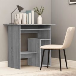 Berkfield Home Desk Grey Sonoma 80x45x74 cm Engineered Wood - Size: 80 x 45 x 74 cm - thumbnail 1