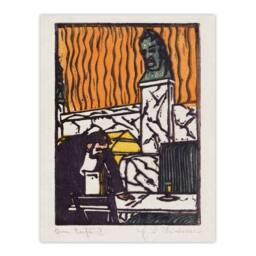 Artery8 Head Waiter in Cafe Ernst Ludwig Kirchner Framed Wall Art Print - Size: A3 - thumbnail 3