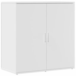 Berkfield Home Sideboard White 79x38x80 cm Engineered Wood - Size: 79 x 38 x 80 cm - thumbnail 2