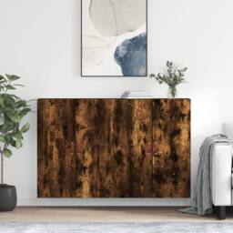Berkfield Home Wall Mounted Cabinets 2 pcs Smoked Oak 69.5x34x90 cm in Brown - thumbnail 2