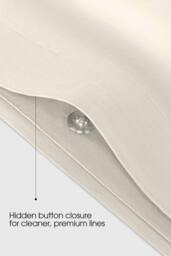 Bedable 100% Cotton Bedding Set Sateen 460 Thread Count - Soft Bedding in Cream - Size: Double - thumbnail 7