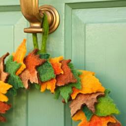 Paper High Felt Woodland Autumn Wreath - thumbnail 2