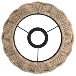 Berkfield Home Ceiling Lamp Shade Brown √ò20x15 cm Wicker - Size: 20x15 cm - thumbnail 5