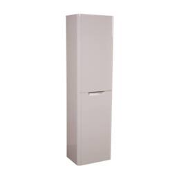 Bathroom Kingdom Monza Gloss White Wall Hung Tall Cabinet 350mm