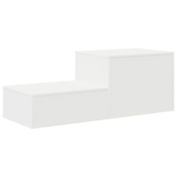 Berkfield Home Storage Cabinet in White - 118x41x40 cm, Made from Engineered Wood - Size: 118 x 41 x 40 cm - thumbnail 9