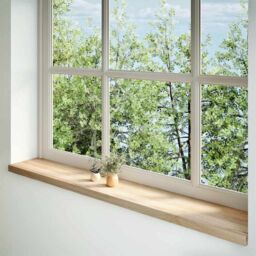 Berkfield Home Window Sills 2 pcs¬†Untreated 160x25x2 cm Solid Wood Oak in Brown - Size: Medium - thumbnail 2