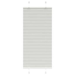 Berkfield Home Pleated Blind Light Grey 65x100 cm Fabric Width 64.4 cm Polyester - thumbnail 2