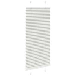 Berkfield Home Pleated Blind Light Grey 65x100 cm Fabric Width 64.4 cm Polyester - thumbnail 3