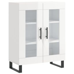 Berkfield Home Sideboard High Gloss White 69.5x34x90 cm Engineered Wood - thumbnail 2