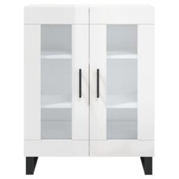 Berkfield Home Sideboard High Gloss White 69.5x34x90 cm Engineered Wood - thumbnail 5