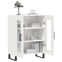 Berkfield Home Sideboard High Gloss White 69.5x34x90 cm Engineered Wood - thumbnail 4