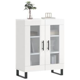 Berkfield Home Sideboard High Gloss White 69.5x34x90 cm Engineered Wood - thumbnail 3