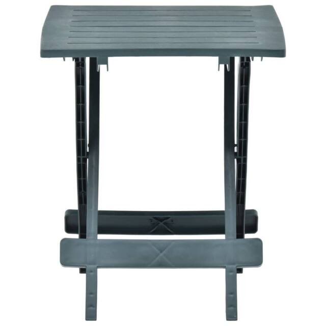 Berkfield Home Folding Garden Table Green 45x43x50 cm Plastic - Size: 45 x 43 x 50 cm - image 1