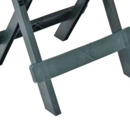 Berkfield Home Folding Garden Table Green 45x43x50 cm Plastic - Size: 45 x 43 x 50 cm - thumbnail 5