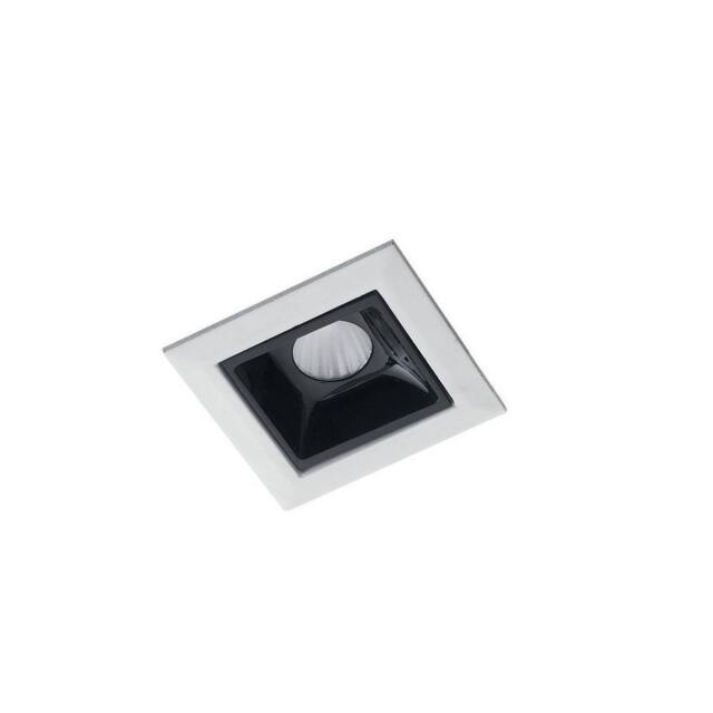 Netlighting Sinkro LED Aluminum Recessed Downlight Anti Glare White Black 4000K 2W