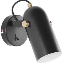 Wyld and Coco Black Iron Wall Lamp 17 cm Adjustable Industrial Spotlight - thumbnail 2