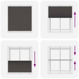 Berkfield Home Pleated Blind Black 115x150 cm Fabric Width 114.4 cm Polyester - thumbnail 7